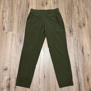 Eddie Bauer Women’s Departure Ankle Pants Olive Green Size Small Outdoor Hiking